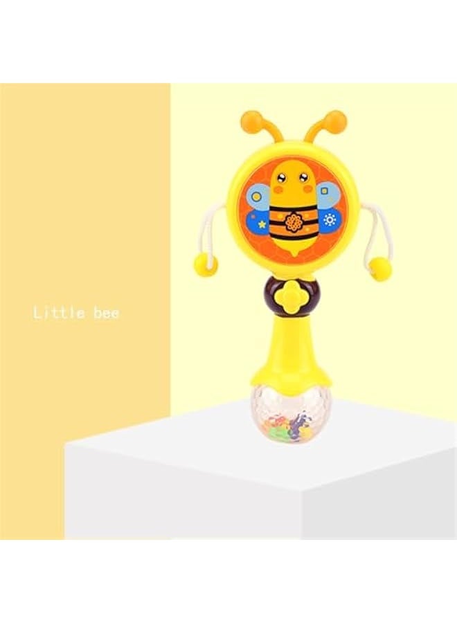 HALAMODO Baby Rattle Toys with Music, Light, Beads  Rattle Drum Musical Instruments Educational Toys for Kids | Musical Toy Rattle for Kids Toddlers 1-4Years Boys Girls - Image 2