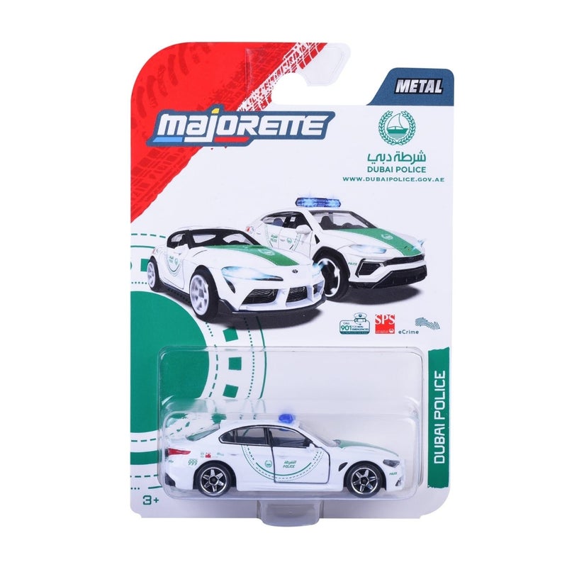 Majorette Metal Alfa Romeo Giula Dubai Police Die-cast Car (7.62 cm, White/Green) - Image 1