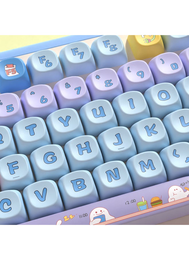 Generic - Skyscraper Cool Work Eggs Original Theme Keycap MCA Highly Cute Creative Keyboard Cap-Color:145 Key Work Balls Full Set - Image 1