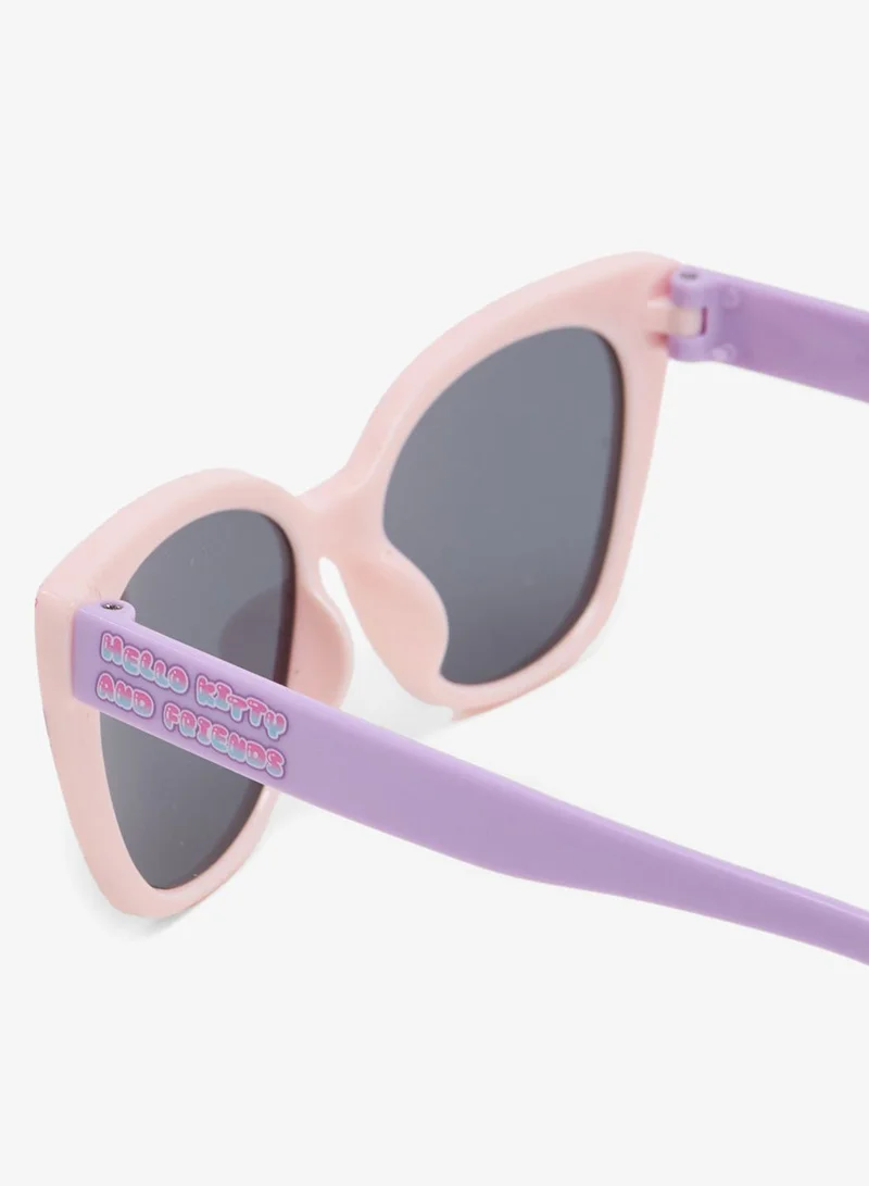 Redtag Girls Pink And Purple Hello Kitty Print Sunglasses