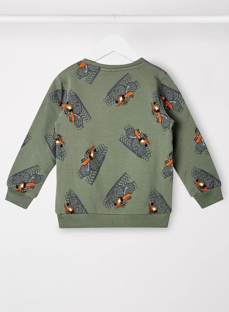 NAME IT Infant All-Over Print Sweatshirt