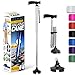 ZELECKS Walking Cane for Women Men Self Standing Adjustable Folding Cane with T Handle and 360 Pivot Base Lightweight Foldable Walking Stick for Seniors Collapsible Cane for Walking - Image 1