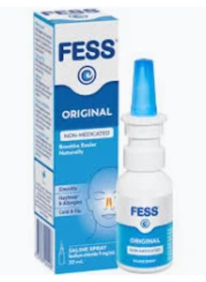 FESS Original Non-Medicated Saline Nasal Spray, 30ml - Image 1
