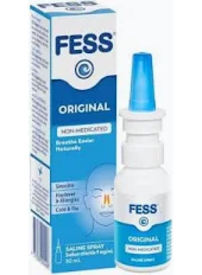 FESS Original Non-Medicated Saline Nasal Spray, 30ml - Image 2