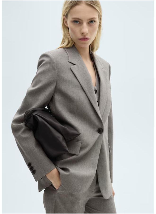 MANGO Casual Straight Jacket With Flap Pockets  - Image 4