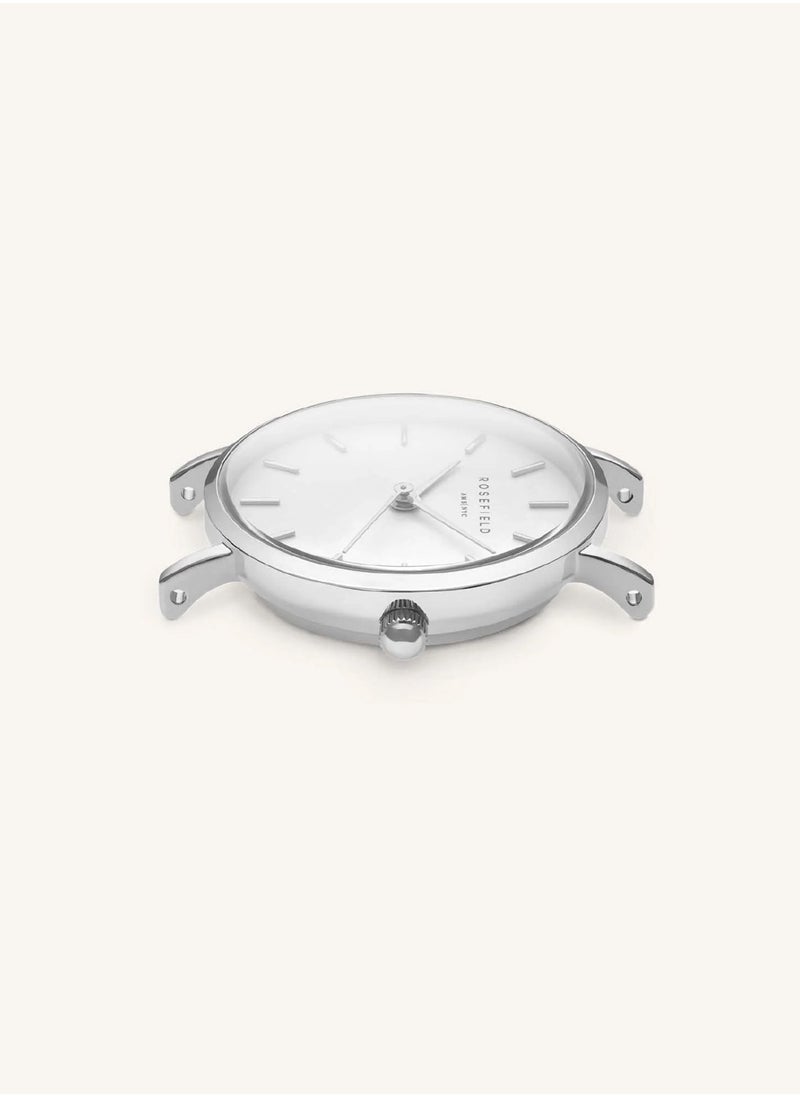 RoseField - Women's Small Edit Pearl Silver Stainless Steel mesh Watch 26WS-266 - Image 1