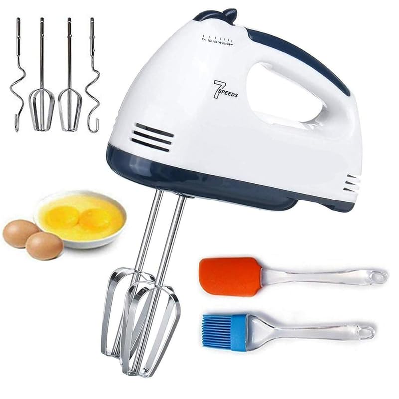Drumstone 𝟭𝟱 𝗇𝗔𝗥𝗔𝗡𝗧𝗬 خلاط يدوي متعدد الوظائف لخفق البيض وخلط الطعام مع ٧ سرعات أداة كهربائية أوتوماتيكية للمطبخ - Image 1