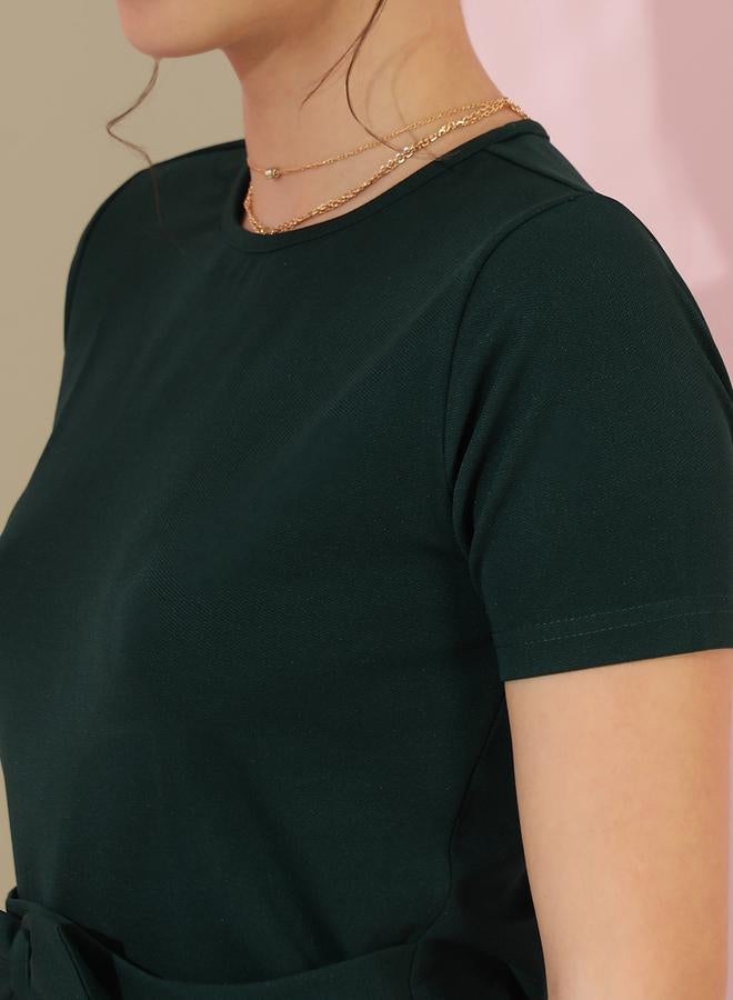 كوتي فستان بخصر بفيونكة - Image 4