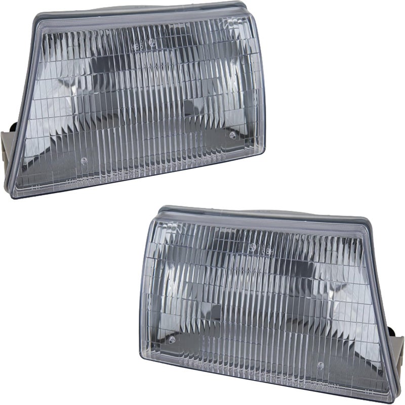 Garage-Pro Driver and Passenger Side Headlight for Mazda B2500 B3000 B4000 (1998-2000) - Halogen Replacement - Image 1