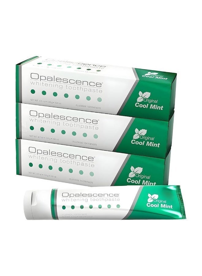 أوبال سنس معجون أسنان أوباليسنس لتبييض الأسنان بنكهة النعناع المنعش والفلورايد، 133 غرام (عبوة من 3 قطع) - Image 2