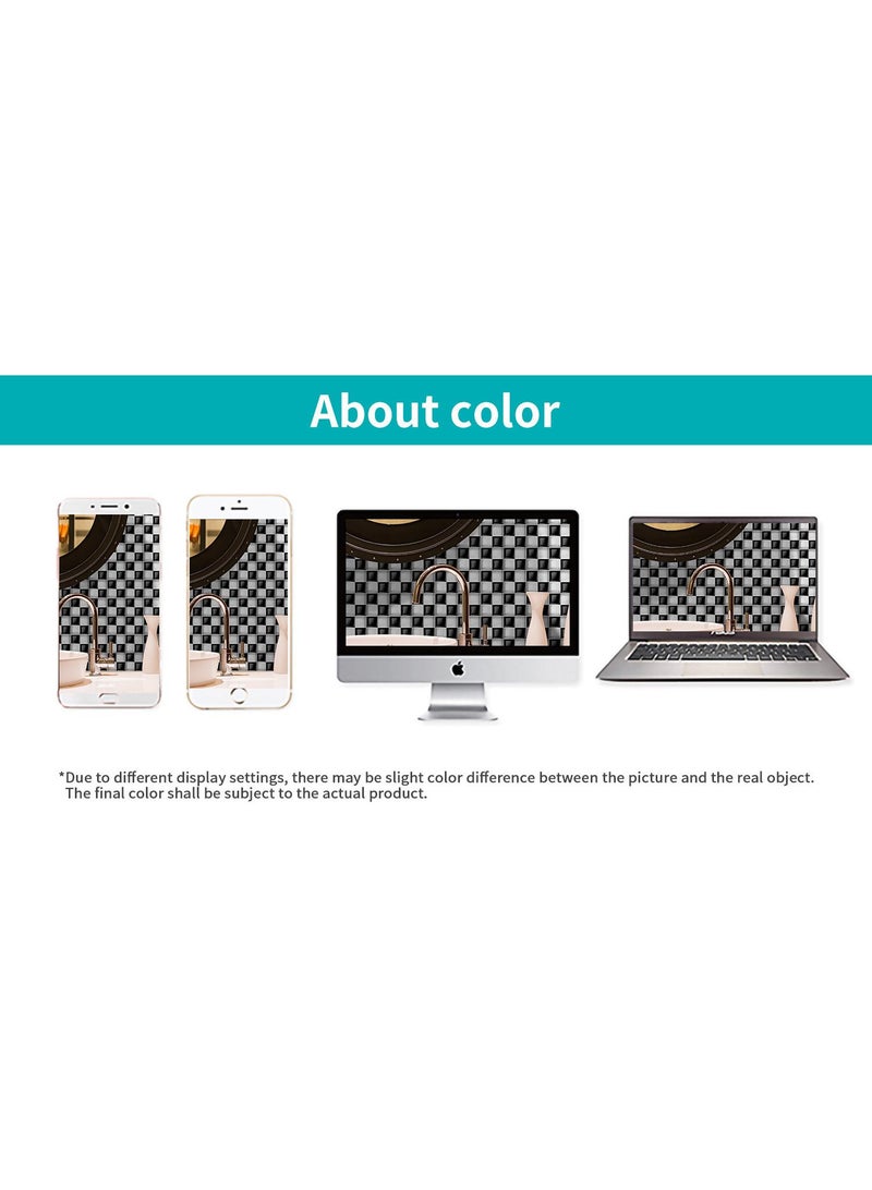 general 10 Pcs 3D Mosaic Pattern Printed Self Adhesive Wallpaper 10x10x1cm - Image 4