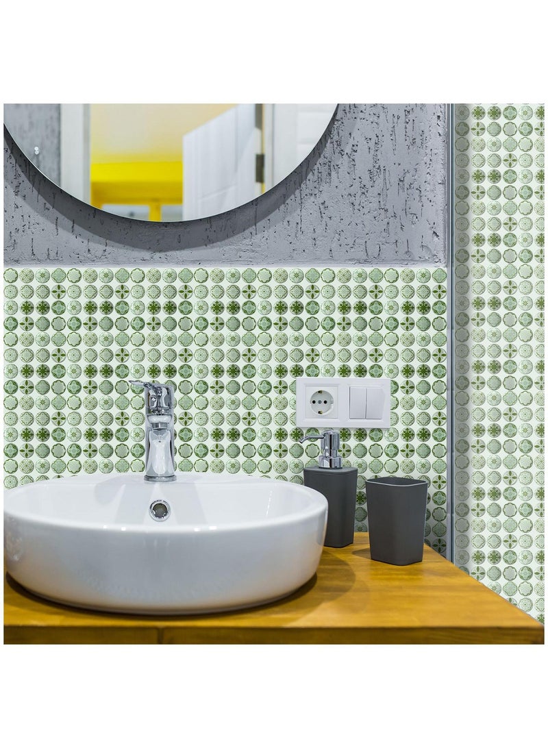 general 10 Pcs 3D Mosaic Pattern Printed Self Adhesive Wallpaper 10x10x1cm - Image 2