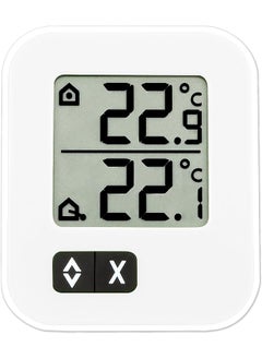 TFA La Crosse Technology 30.1043.02 Digital Indoor And Outdoor Thermometer Small White  - Image 1