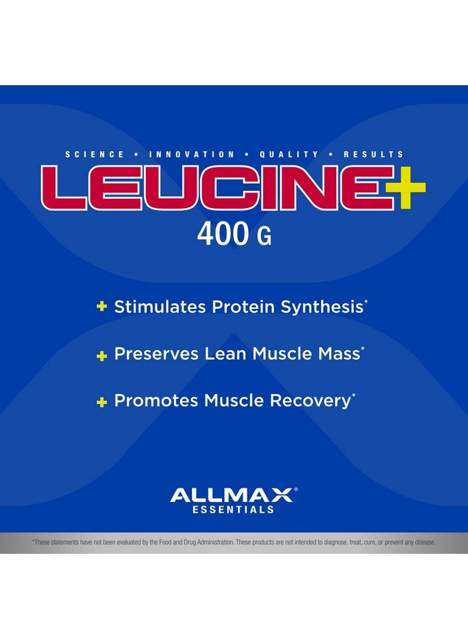 AllMax Nutrition أولماكس للتغذية ليوسين 5,000 ملغ، 14.1 أونصة (400 غ)  - Image 3
