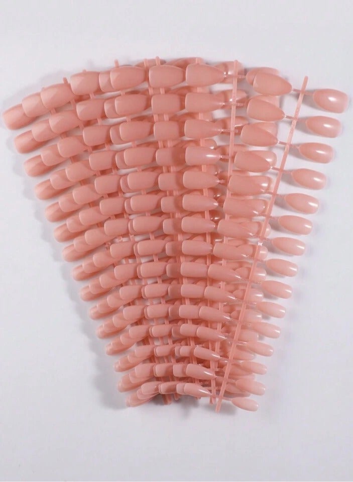 320pcs Almond French Gel Nail Tips Medium Size Tips Acrylic Nails Press on Long Lasting - Image 1