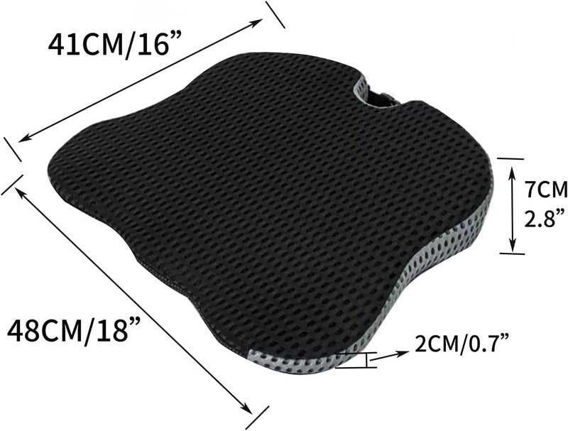 SNBBGT Car Seat Cushion with Memory Foam Wedge Tailbone Support - Image 2