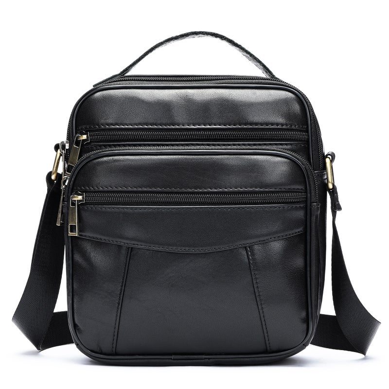 Niucunzh Men'S Genuine Leather Shoulder Bag Top Layer Cowhide Men'S Bag Vintage Crossbody Bag Russian Sale - Image 1