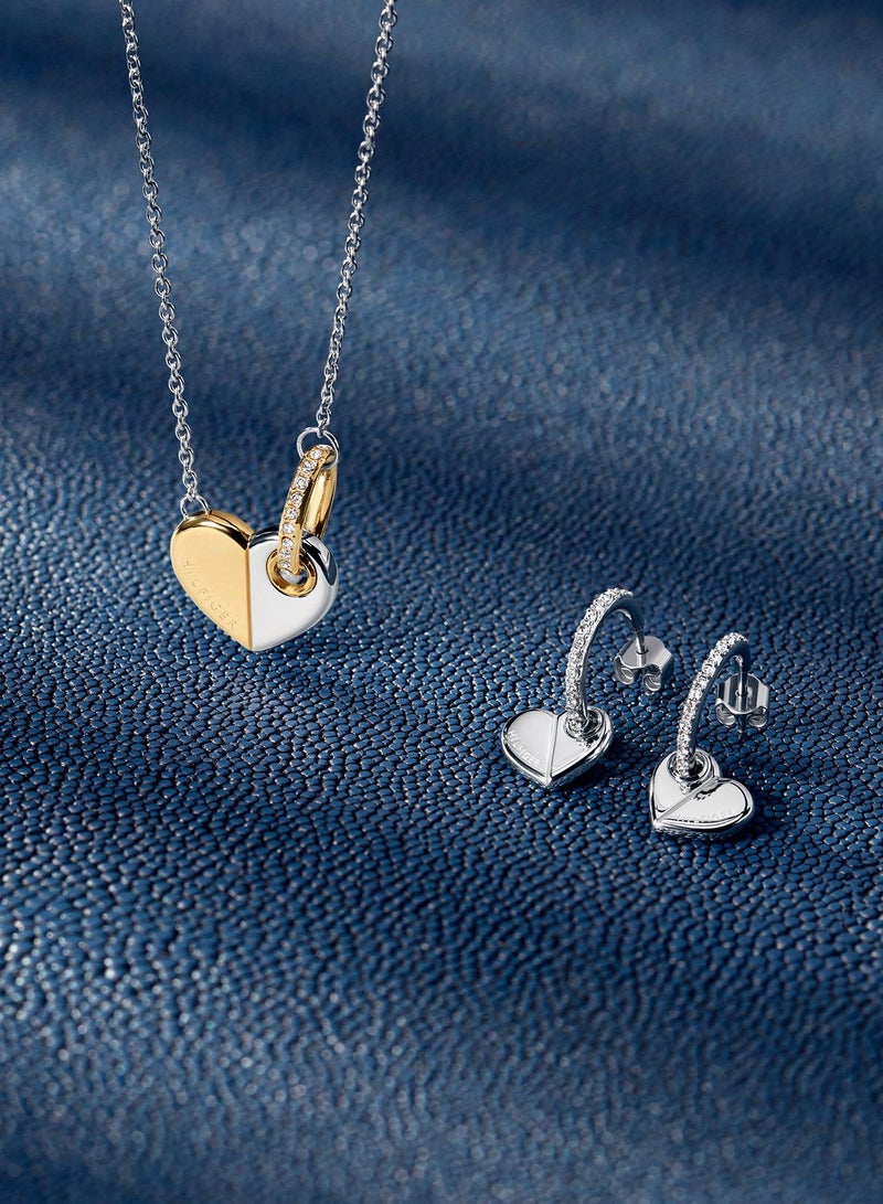 TOMMY HILFIGER Necklace in Two-Tone with a Heart Pendant - Image 2