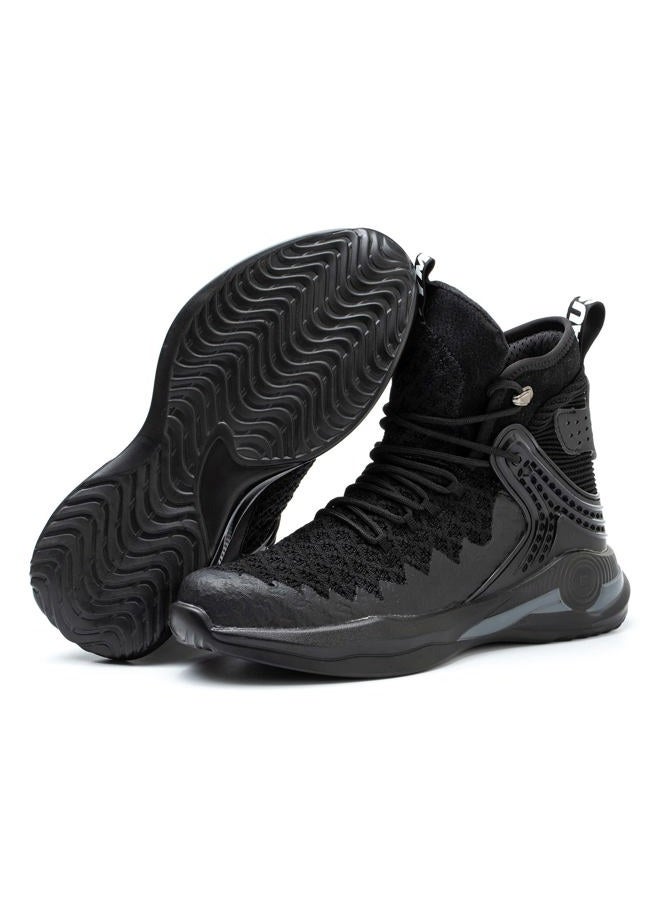 SYLPHID Steel Toe Boots for Men Safety Shoes for Women Work Sneakers Slip Resistant, Al66-black, 12.5 Women/11 Men - Image 4