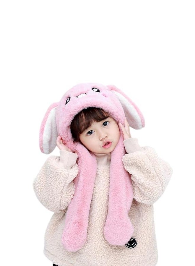 Richmen Kids Rabbit Hat Ear Moving Jumping Funny Bunny Plush Cap for Women Girls, Winter Spring Warm Hat | Age Above 5 Years - Image 1