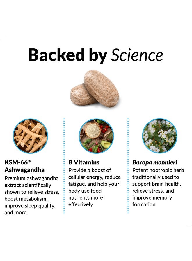 Force Factor فورس فاكتور أشيوا المدهشة لتخفيف التوتر، الذاكرة، التركيز، ودعم المناعة، مكمل أشيوا مع KSM-66 أشيوا للتوتر، الفيتامينات، المعادن، ومضادات الأكسدة، 360 قرص - Image 3