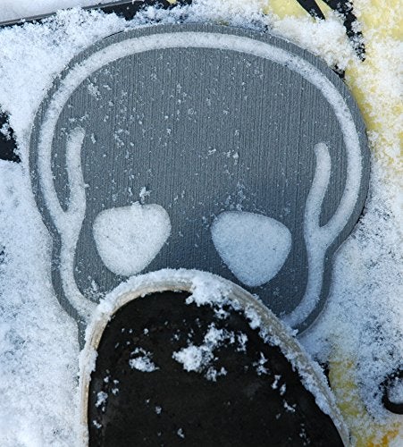 Toejamr Snowboard Stomp Pad - Large Skull - Gray - Image 5