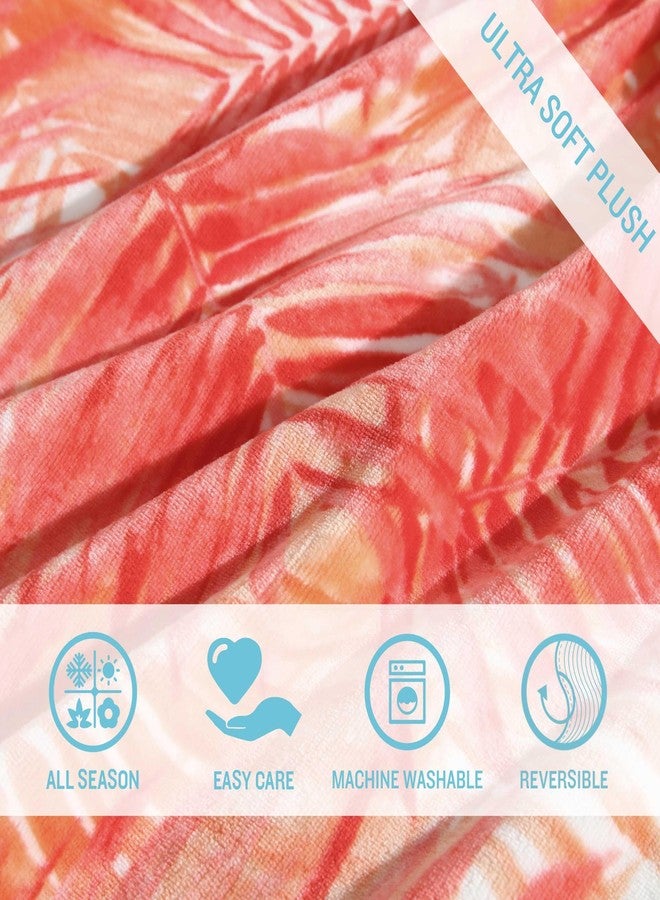 Tommy Bahama - Throw Blanket, Ultra Soft Coco Flannel Bedding, Island-Inspired Home Decor, Oeko-Tex Certified (Hot Tropics Orange, 50" x 70") - Image 3