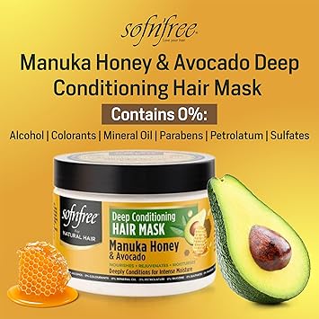 SofNFree Manuka Honey Mask for Hair 325ml - Image 3