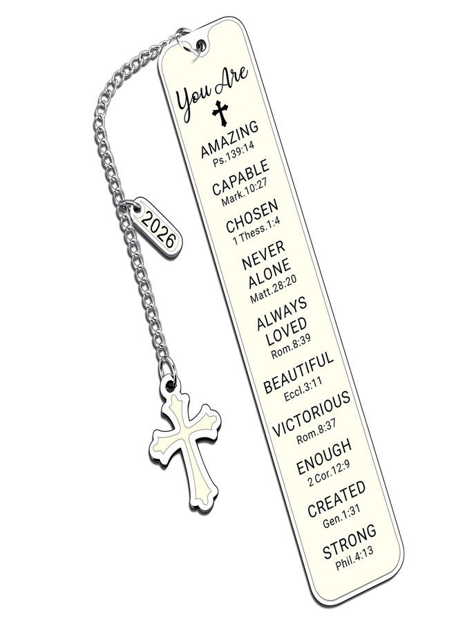 NUBARKO Christian Bible Bookmarks First Communion Gifts for Girls Boys Teens Women Men Bible Bookmark Baptism Confirmation Gifts for Teenage Girls Boys Christian Faith Based Religious Gifts for Girl Boy Women - Image 1