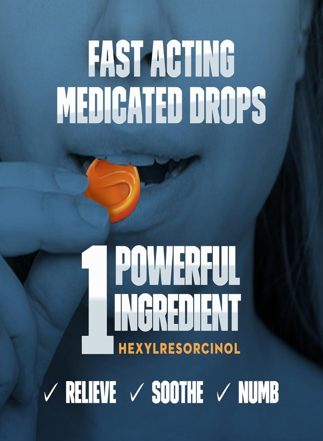 Mucinex Instasoothe Sore Throat Relief Drops, Sore Throat Lozenges, Sore Throat Medicine with Hexylresorcinol, Cough Drops Alternative, Honey & Echinacea Flavor, 40 ct - Image 2