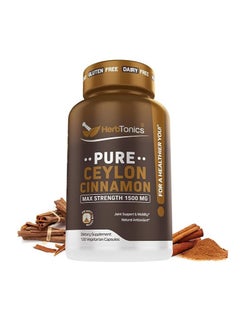 Herbtonics Pure Ceylon Cinnamon 1500mg 120 capsules 