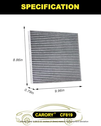 Carory Cabin Air Filter wActivated Carbon for Chevy Equinox 20102017 Captiva Sport 20122015 GMC Terrain 20102017 Hyundai Santa Fe 20132018 Santa Fe Sport 20132018 Kia Sedona 20112021 - Image 3