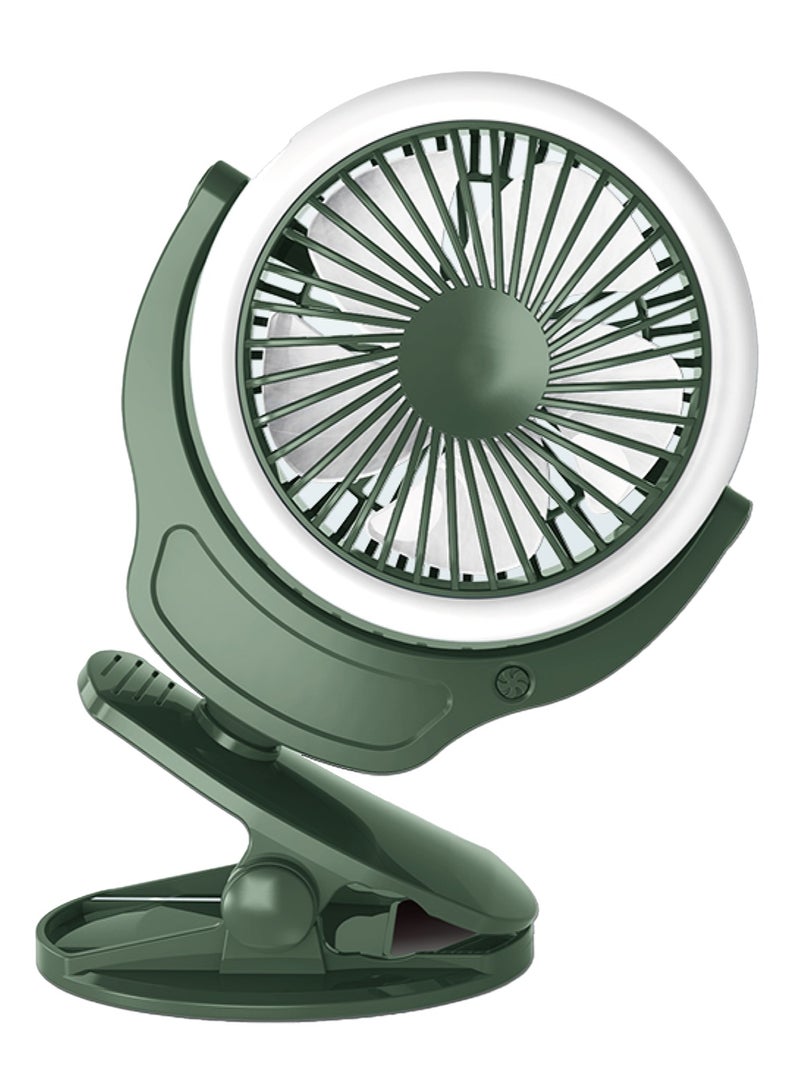 TEKNUM 2 - In - 1 Stroller Usb Charging Fan With Light - Green - Image 1