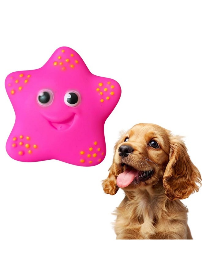 Western Era Star Smiley Face Squeaky Toy -Interactive Plush Toy, Unleash Fun In Your Furry Friend, Buddy For Dog & Cat, Perfect For Playtime, Chew Time, Cuddle Time, Long-Lasting For Your Beloved Pet  - Image 1