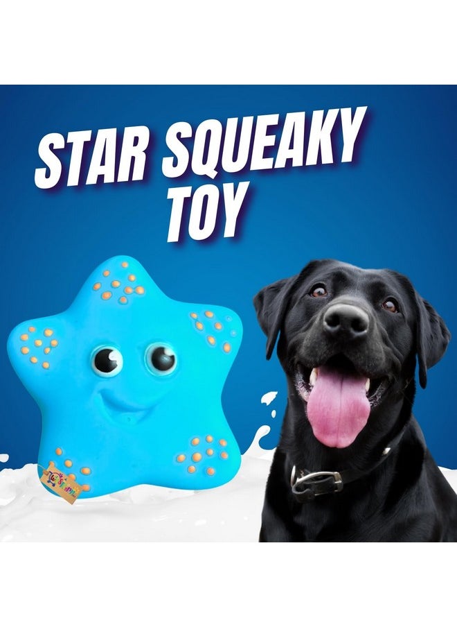 Western Era Star Smiley Face Squeaky Toy -Interactive Plush Toy, Unleash Fun In Your Furry Friend, Buddy For Dog & Cat, Perfect For Playtime, Chew Time, Cuddle Time, Long-Lasting For Your Beloved Pet  - Image 2