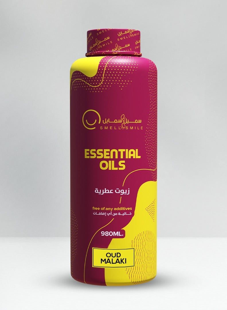 SMELL & SMILE Smell And Smile, Fragrance Oil  OUD MALAKI Bottle 980ML