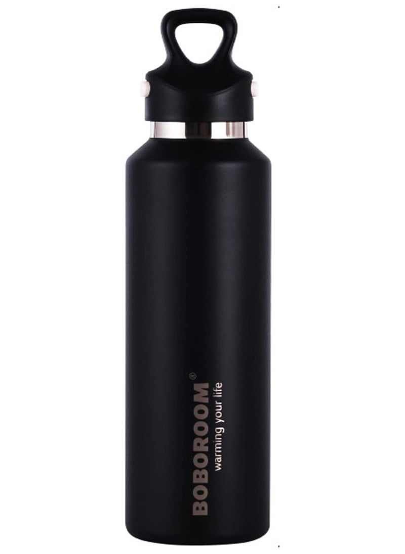 TYCOM - Thermal Insulated Water Bottle 600 ML Stainless Steel Double Wall Vacuum insulated Water Bottles for Hot Cold Water Gym Bottle Flask Bottle Screwless - Image 1