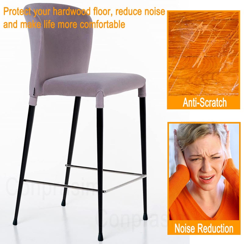 Conprasim Extra Small Silicone Chair Leg Floor Protectors Fit 19/32â€to15/16â€ Furniture Table Feet Cover Non-Slip Bottom Chair Leg Caps for Hardwood Floors Prevent Scratches No Noise, 24 Pack - Image 4
