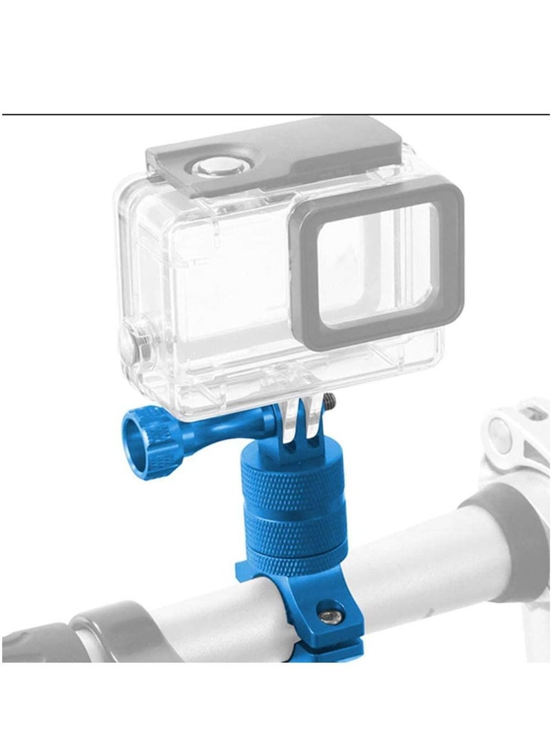 Mountain Bike Mount Compatible with GoPro Hero11/10/9/8/7/6/5s/5/4s/4/3+/DJI Xiaoyi CASIO Action Camera/ 360 Degree Rotation Aluminium Bike Handlebar Holder Bicycle Rack Adjuster  - Image 2