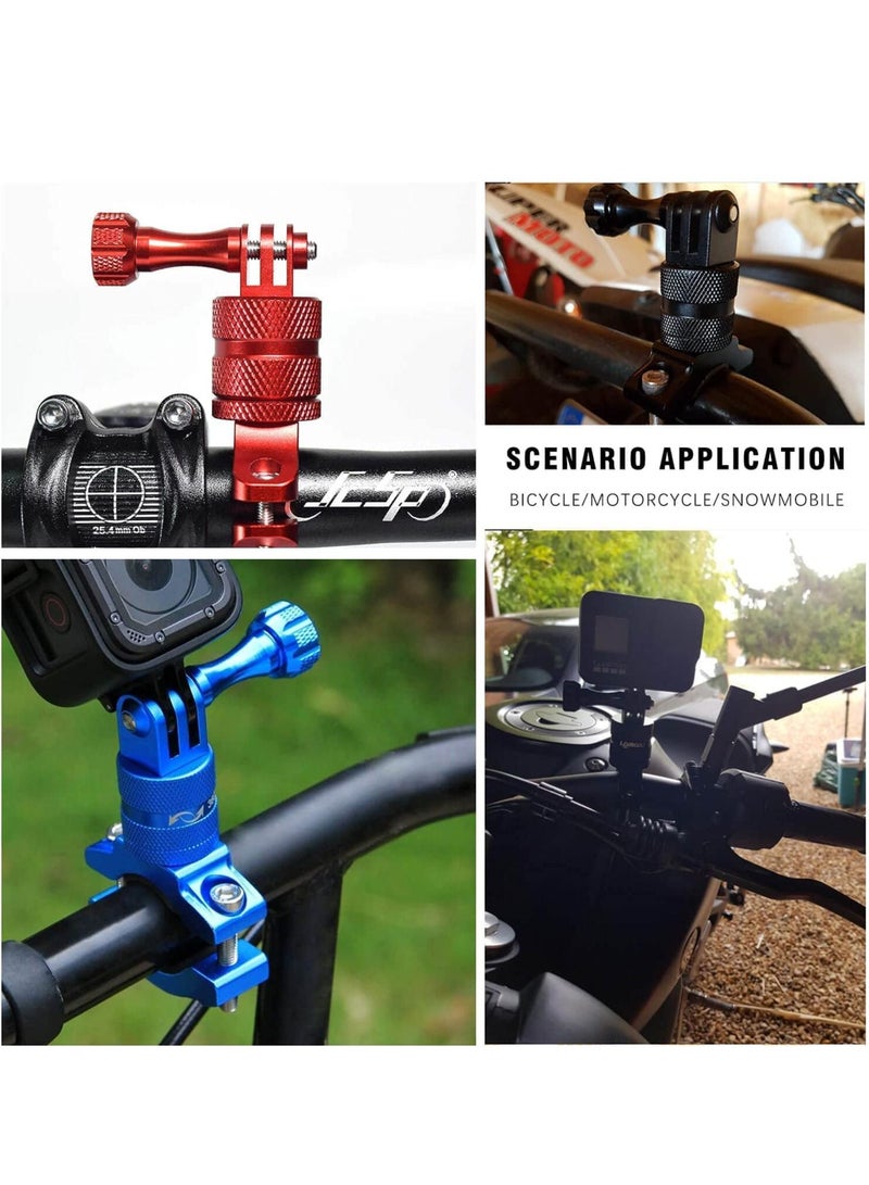 Mountain Bike Mount Compatible with GoPro Hero11/10/9/8/7/6/5s/5/4s/4/3+/DJI Xiaoyi CASIO Action Camera/ 360 Degree Rotation Aluminium Bike Handlebar Holder Bicycle Rack Adjuster  - Image 5