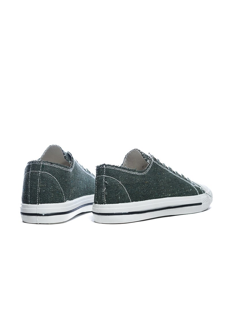 Desert - Basic Lace-Up Knit Flat Sneakers For Men - Image 1