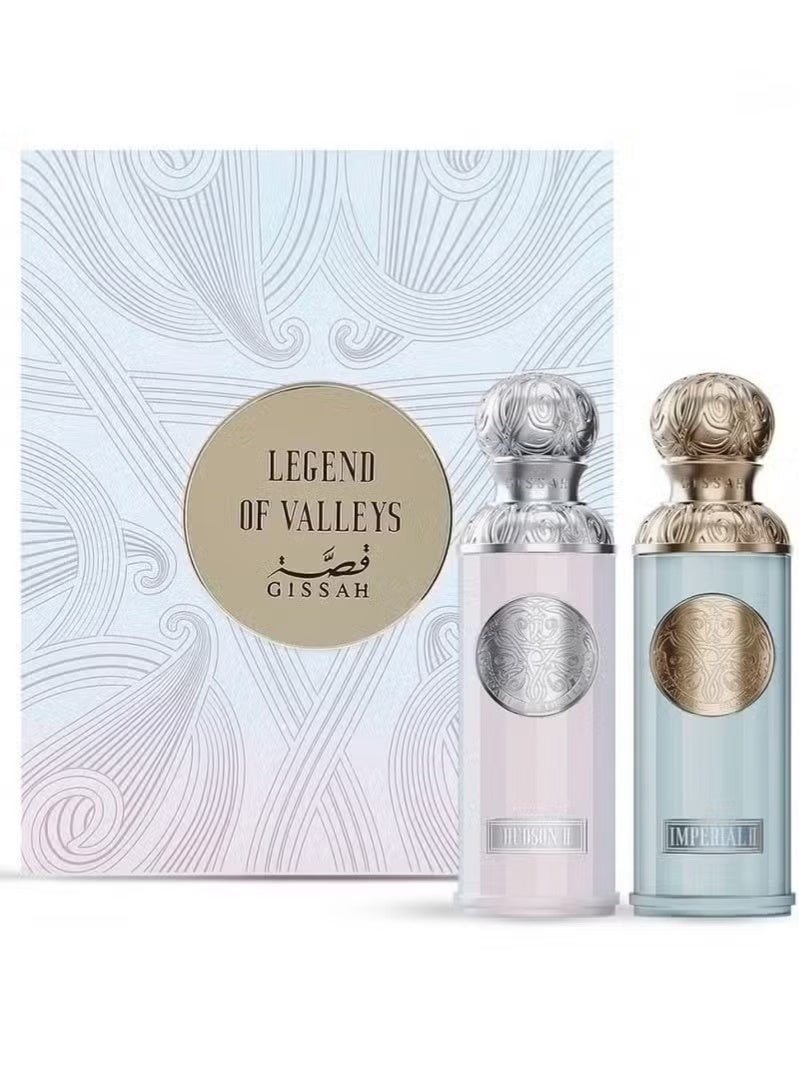 قصة مجموعة عطور ليجند أوف ذا فاليز للجنسين، 2 × 90 مل - Image 3