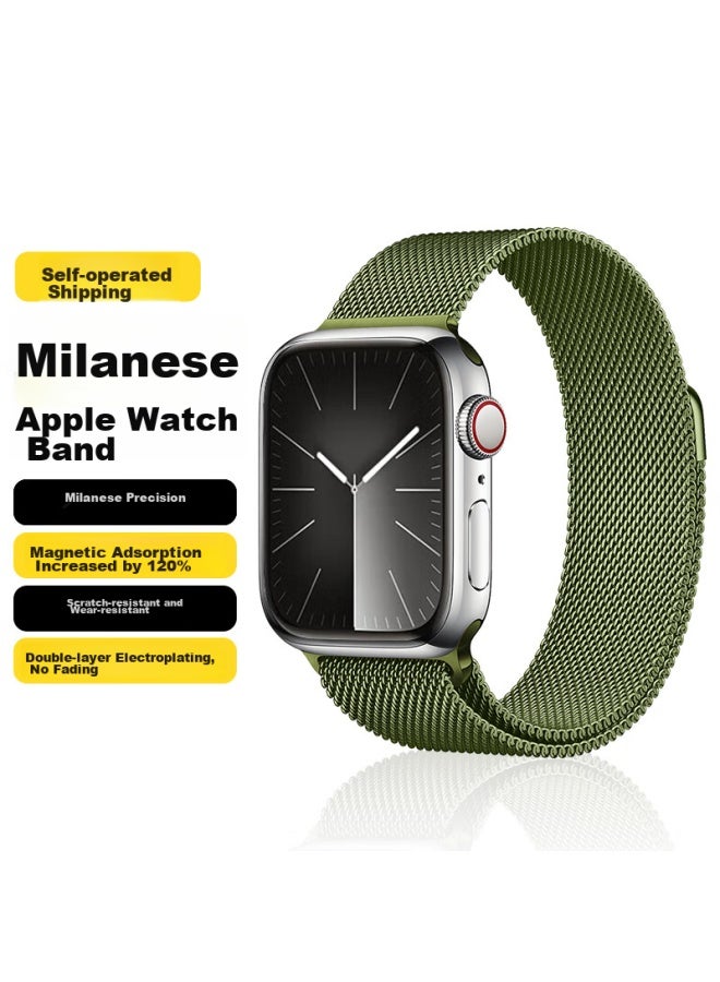 WITGOER Witgoer Watch Strap [german Quality], Compatible With Apple Watch, Milanese Loop For Iwatch/s9/8/7ultra2, Steel Band With Magnetic Clasp, Stainless Steel For Men And Women, Se Model - Image 1