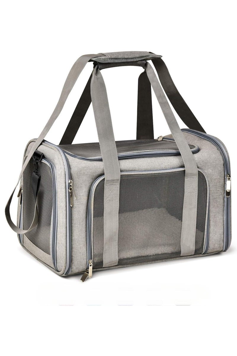 HW Cat Carriers Dog Carrier Pet for Small Medium Cats Dogs Puppies up to 15 Lbs, TSA Airline Approved Soft Sided, Collapsible Travel Puppy - Image 1