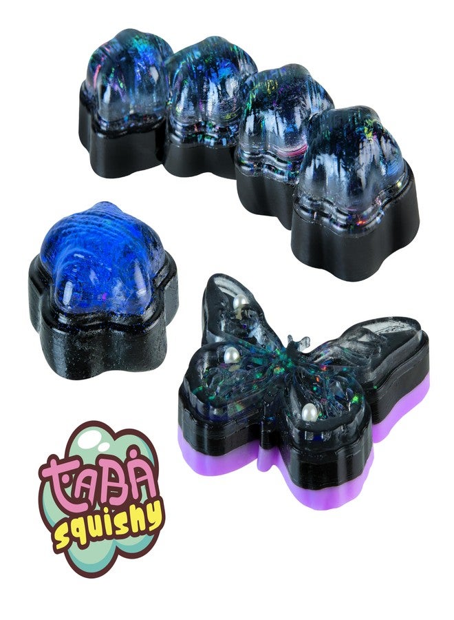 The Orb Factory ORB Curiosities Taba-Licious Butterfly and Stars TABA Squishy Toy 3 Pack - Squish and Squeeze These Soft, Sticky TABA Squishies, Perfect for Stress Relief - Fidget and Sensory Toys for Kids and Adults - Image 1