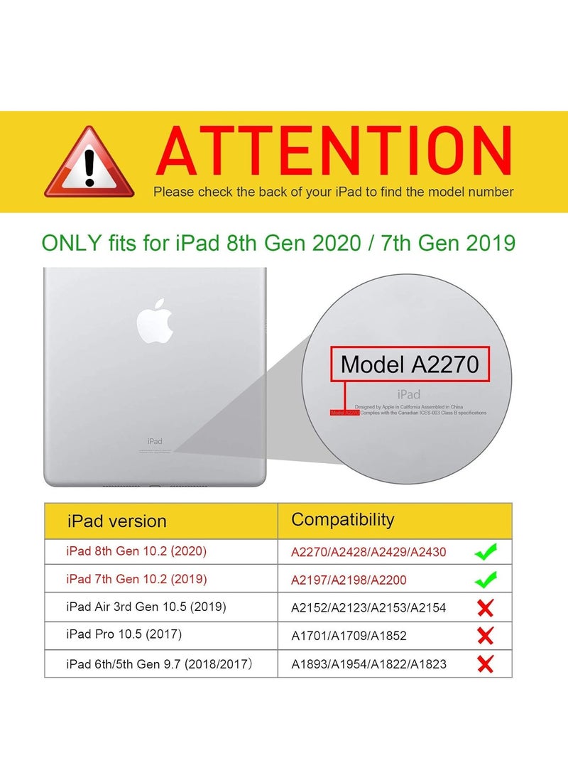 ELTRAZONE Slim Stand Case for iPad Air 13-Inch M2 (2024) - Navy Blue, Smart Shell with Touch ID Support, Auto Wake/Sleep & Translucent Back - Image 3