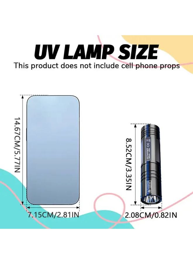 USB Rechargeable 395nm UV Flashlight 3 Modes Pet Urine Stain Detector Scorpion Resin Curing - Image 4