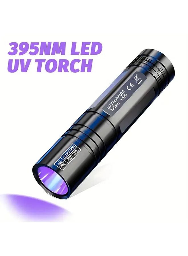 USB Rechargeable 395nm UV Flashlight 3 Modes Pet Urine Stain Detector Scorpion Resin Curing - Image 1