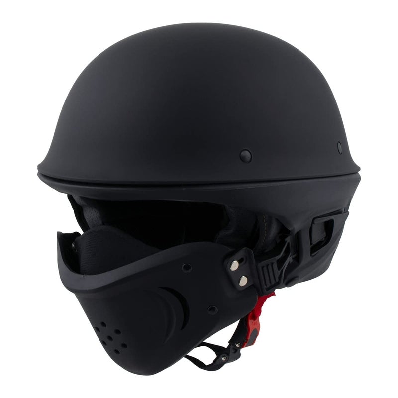 Milwaukee Helmets Open Face 3/4 Motorcycle Biker Rider Helmets MPH98XX - Small - Image 1