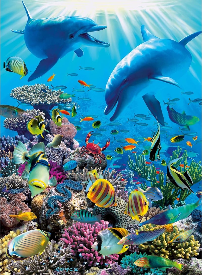 Ravensburger Underwater Adventure 300 Piece XXL Jigsaw Puzzle – Extra Large Pieces Kids Puzzle, Softclick Precision Fit, Colorful Ocean Artwork, Fun Learning Activity for Children Ages 9+ | 13022-1 - Image 1
